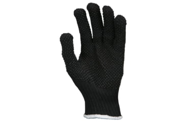 Image of MCR Safety Cut Pro 7 Gauge DuPont Kevlar Shell Cut Resistant Work Gloves, PVC Dots on 2 Sides, Regular Weight, Brown/Black, Small, 9366BKS