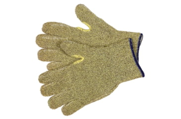 Image of MCR Safety Cut Pro 7 Gauge Work Glove, Cotton-Poly-Kevlar Regular Weight Terrycloth, Continuous Knit Wrist and Reinforced Thumb, Green, X - Small, 9435KMXS