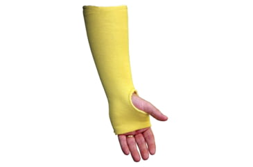 Image of MCR Safety Cut Pro Double Ply DuPont Kevlar Cut Resistant Sleeves with Thumb Slot, 14in x 3 1/4in, Gray, One Size, 9374T