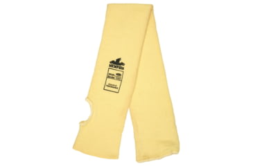 Image of MCR Safety Cut Pro Double Ply DuPont Kevlar Cut Resistant Sleeves with Thumb Slot, 24in x 3 1/4in, Yellow, One Size, 93724T