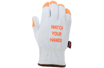 Image of MCR Safety Cut Pro Driver Premium Grade Grain Goatskin, Leather Drivers Work Gloves, Kevlar/Steel Cut Resistant Lined, White, Small, 3601SKHVS