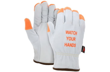 Image of MCR Safety Cut Pro Driver Premium Grade Grain Goatskin, Leather Drivers Work Gloves, Kevlar/Steel Cut Resistant Lined, White, Small, 3601SKHVS
