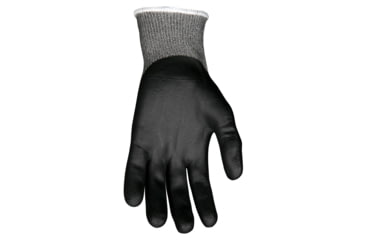 Image of MCR Safety Cut Pro Ninja Max Cut Resistant Work Gloves, Bi-Polymer Coated Palm, Fingertips, and Over the Knuckles, Black/Gray, Large, N9676GKDL
