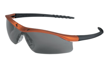 Image of MCR Safety DL1 Series Safety Glasses, UV-AF Anti-Fog Coating, Soft TPR Nose Piece, Gray/Nuclear Orange Frame, One Size, DL212AF