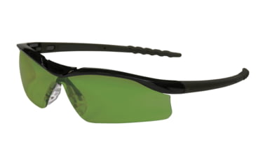 Image of MCR Safety DL1 Series Welding Filter Shade 3.0 Dark Safety Glasses, Non-Slip Temple Grips and Nose Piece, Green Filter 3.0, One Size, DL1130