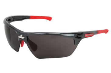 Image of MCR Safety Dominator DM3 Series MAX6 Lenses Anti-Fog Safety Glasses, Adjustable Wire Core Temples and Nose Piece, Gray, One Size, DM1312PF