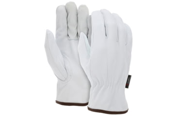 Image of MCR Safety Drivers Glove, Select Grain Goatskin, Keystone Thumb, White, Small, 3613S
