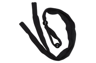 Image of MCR Safety Eyeglass Cord/Lanyard Foam Insert Tips Slip Over Eyewear Temples Dual Slide Bead for Maximum Adjustability 32in Relaxed Length, Black, One Size, 215C