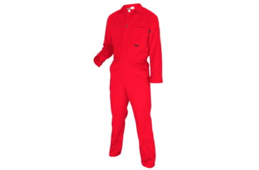 Image of MCR Safety Flame Resistant Contractor Coverall, 100% Cotton, Red, 62 TALL, CC1R62T