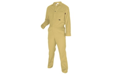 Image of MCR Safety Flame Resistant Contractor Coverall, 100% Cotton, Tan, 64 TALL, CC1T64T