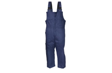 Image of MCR Safety Flame Resistant Insulated Bib Overall, Modacrylic Quilted Lining, 88% Cotton 12% Nylon, Navy Blue, S, BP3NS