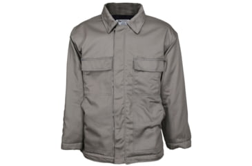 Image of MCR Safety Flame Resistant Insulated Chore Coat, Modacrylic Quilted Lining, 100% Cotton Outer, Gray, XL, CHC1GXL