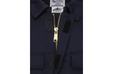 Image of MCR Safety CHC1NL Flame Resistant Insulated Chore Coat, Modacrylic Quilted Lining, 100% Cotton Outer, Navy Blue, L, CHC1NL