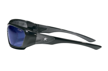 Image of MCR Safety ForceFlex FF1 Series Safety Glasses, Lenses Molded Into Flexible TPU Frame, Blue Diamond Mirror, One Size, FF128B