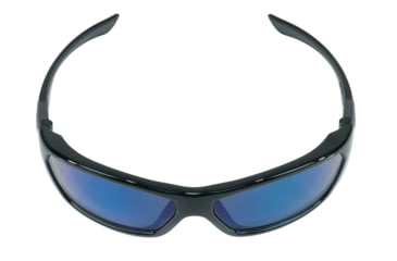 Image of MCR Safety ForceFlex FF1 Series Safety Glasses, Lenses Molded Into Flexible TPU Frame, Blue Diamond Mirror, One Size, FF128B