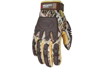 Image of MCR Safety ForceFlex Mechanics Work Gloves, Palm Reinforced with D3O, TPR Back of Hand Protection, Thinsulate Lined, Water and Wind Proof Bladder, Brown, X - Large, MO200XL