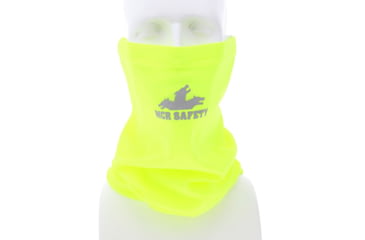Image of MCR Safety Hi-Vis Neck Gaiters, Single Layer 100% Poly, Lime, One Size, HVG8