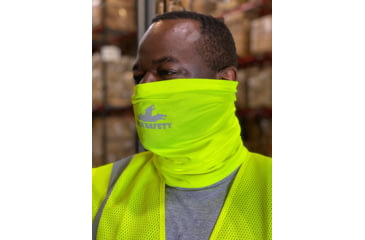 Image of MCR Safety Hi-Vis Neck Gaiters, Single Layer 100% Poly, Lime, One Size, HVG8