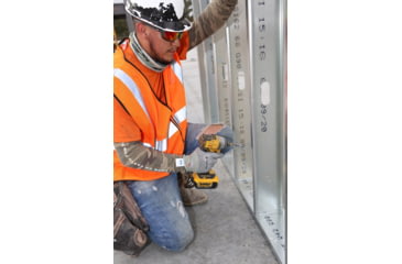 Image of MCR Safety Hi Vis Reflective Safety Vest, ANSI Type R Class 2, Mesh with 2in Silver Stripes, Hook and Loop Front Closure, Fluorescent Orange, XL, VCL2MOXL