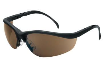 Image of MCR Safety Klondike KD1 Series Safety Glasses, Adjustable Temple Length, Brown, One Size, KD11B