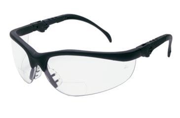Image of MCR Safety Klondike KD3 Series Bifocal Readers Safety Glasses, 2.0 Diopter Lenses, Soft Clear TPR Nose Piece, Clear, One Size, K3H20