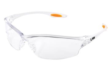 Image of MCR Safety Law LW2 Series Safety Glasses, Anti-Fog Lens, Soft Secure TPR Nose Piece and Temple Inserts, Clear, One Size, LW210AF