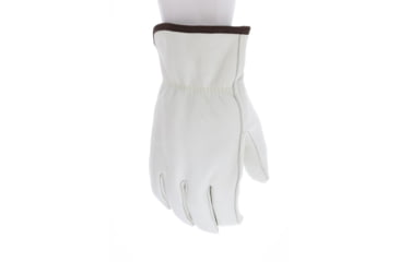 Image of MCR Safety Leather Drivers Insulated Work Gloves, CV Grade Cow Grain with Shirred Elastic Back, Insulated with Thinsulate Liner, Straight Thumb, Beige, Large, 32013TL