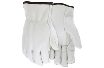 Image of MCR Safety Leather Drivers Insulated Work Gloves, CV Grade Cow Grain with Shirred Elastic Back, Insulated with Thinsulate Liner, Straight Thumb, Beige, Large, 32013TL