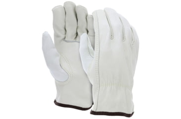 Image of MCR Safety Leather Drivers Work Glove, CV Grade Cow Grain, Keystone Thumb, Beige, Large, Each, 1, 32113L-EA-EA