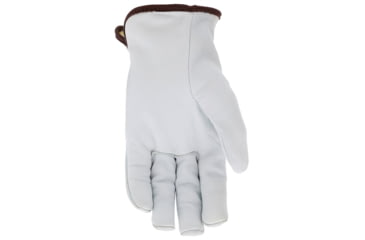 Image of MCR Safety Leather Drivers Work Glove, Premium Grade Grain Goatskin, DuPont Kevlar/Synthetic Lined, Cut Resistant, White, Large, 3601KL