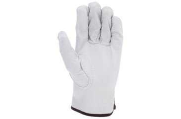 Image of MCR Safety Leather Drivers Work Gloves, Buffalo Grain Leather, Keystone Thumb, White, Large, 3313L
