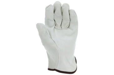 Image of MCR Safety Leather Drivers Work Gloves, CV Grade Grain Cow, Straight Thumb, Beige, X - Large, 32013XL