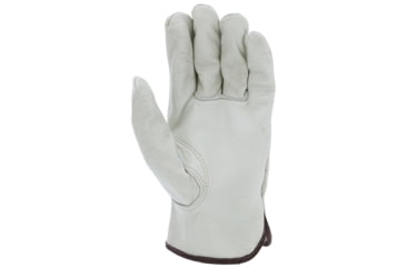 Image of MCR Safety Leather Drivers Work Gloves, CV Grade Unlined Grain Cow Leather, Keystone Thumb, Beige, Large, 3215L