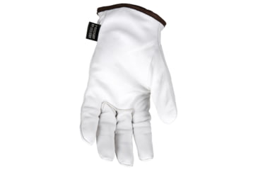 Image of MCR Safety Leather Drivers Work Gloves, Premium Goatskin Leather, Lined with HyperMax Cut Resistant Material, Wing Thumb, White, Medium, 3604HPM
