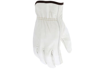 Image of MCR Safety Leather Drivers Work Gloves, Premium Grade Unlined Grain Cow Leather, Keystone Thumb, Beige, X - Large, 32001XL