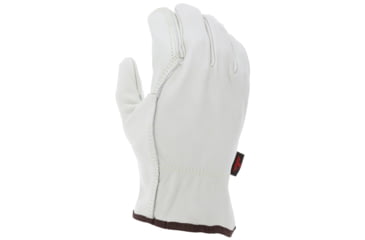 Image of MCR Safety Leather Drivers Work Gloves, Select Grade Grain Cow, Double Palm with Wing Thumb, Beige, Small, 32113DPS