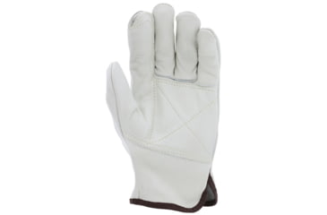 Image of MCR Safety Leather Drivers Work Gloves, Select Grade Grain Cow, Double Palm with Wing Thumb, Beige, Small, 32113DPS