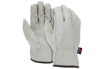 Image of MCR Safety Leather Drivers Work Gloves, Select Grain Unlined Cow Leather, Keystone Thumb, Beige, X - Small, 3211XS