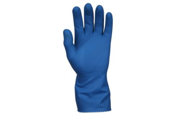 Image of MCR Safety Long Canners Latex Gloves, 18 mil Thickness, 12in Length, Unlined Industry Standard Grade, Blue, Small, 5070B