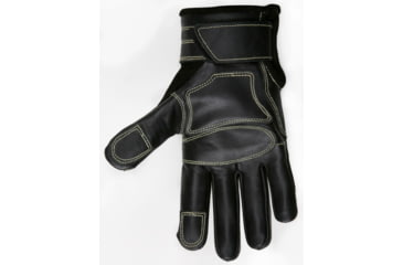 Image of MCR Safety Mechanics Gloves, Deerskin Back with Grain Cow Palm and Palm Patches, Sewn with DuPont Kevlar Thread, Black, XX - Large, 925XXL