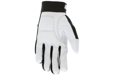 Image of MCR Safety Mechanics Gloves Goatskin Padded Palm, Neoprene Knuckle Strap Spandex Back with Adjustable Hook and Loop Wrist Closure, White, XX - Large, 914XXL