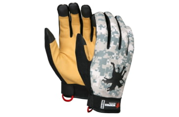 Image of MCR Safety Mechanics Gloves, Synthetic Grain Deerskin Palm and Fingers, Gold, Large, MD100L