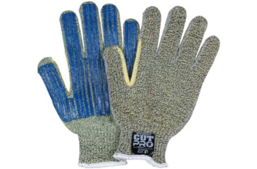 Image of MCR Safety Cut Pro Hero Technology 7-Gauge Regular Weight PVC Striped Palm Cut Resistant Work Gloves, 2XL, 93868XXL