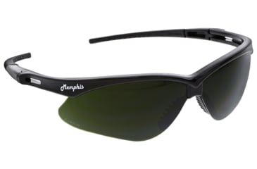 Image of MCR Safety Memphis Series Welding Filter Shade 5.0 Dark Safety Glasses, Wrap Around Lens Design, Gray G14, One Size, MP112G