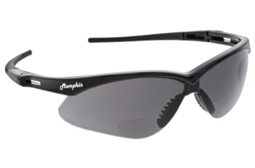 Image of MCR Safety MPH25 Memphis Series Bifocal Readers Safety Glasses, 1.5 Diopter Lenses, Wrap Around Lens Design, Clear, One Size, MPH25