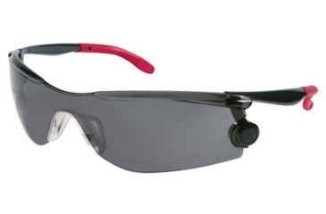 Image of MCR Safety MT112 MT1 Series Safety Glasses, Rotating Temples, Non-Slip TPR Temple Grip and Nose Piece, Gray, One Size, MT112