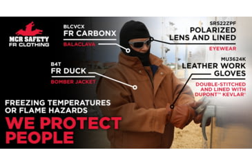 Image of MCR Safety Mustang Leather Drivers Utility Work Gloves, Grain Goat Double Palm, Lined and Sewn with DuPont Kevlar, Wing Thumb, Brown, Large, MU3624KL