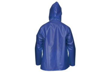 Image of MCR Safety Navigator Series Waterproof Rain Jacket, .25mm TPU/Nylon, Attached Hood, Blue, L, 563JHL