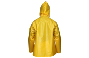 Image of MCR Safety Navigator Series Waterproof Rain Jacket, .25mm TPU/Nylon, Attached Hood, Yellow, 2X, 560JHX2
