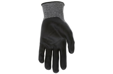 Image of MCR Safety Ninja X4 Work Gloves, 13 Gauge HyperMax Shell, Bi-Polymer Coated Palm and Fingertips, Black/Salt and Pepper, X - Large, N92723BPXL